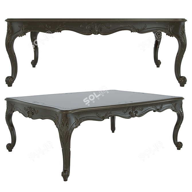 Elegant Chelini Table Art 3D model image 1