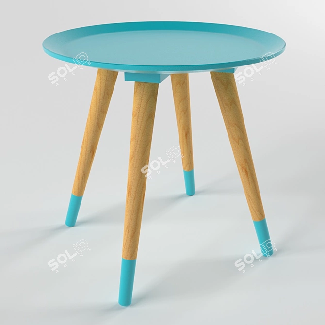 Nordic Charm: Scandinavian Table 3D model image 1