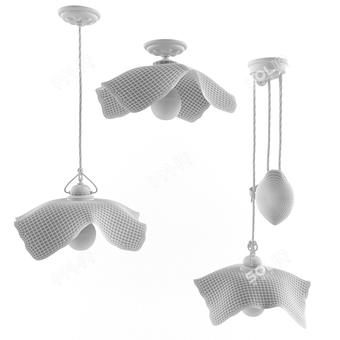 Elegant Italian Lighting: FERROLUCE Trento 3D model image 3