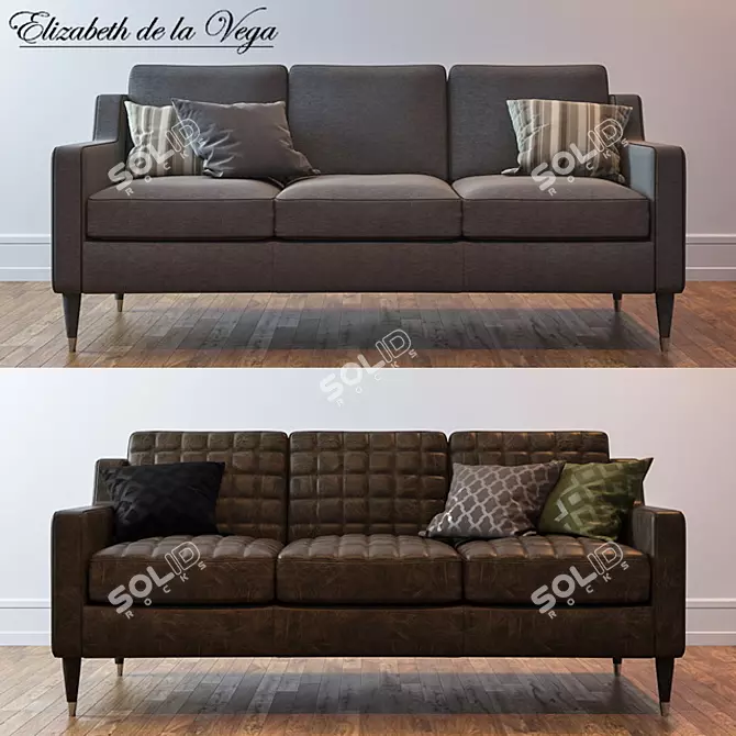 Stylish Garuda Sofa: Perfect Combination of Comfort and Elegance 3D model image 1