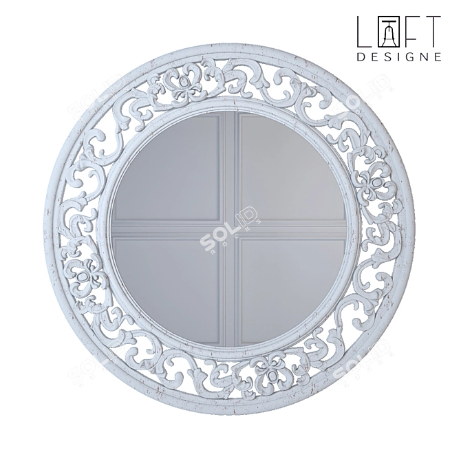 Loft Stone Grey Mirror 3021 3D model image 1