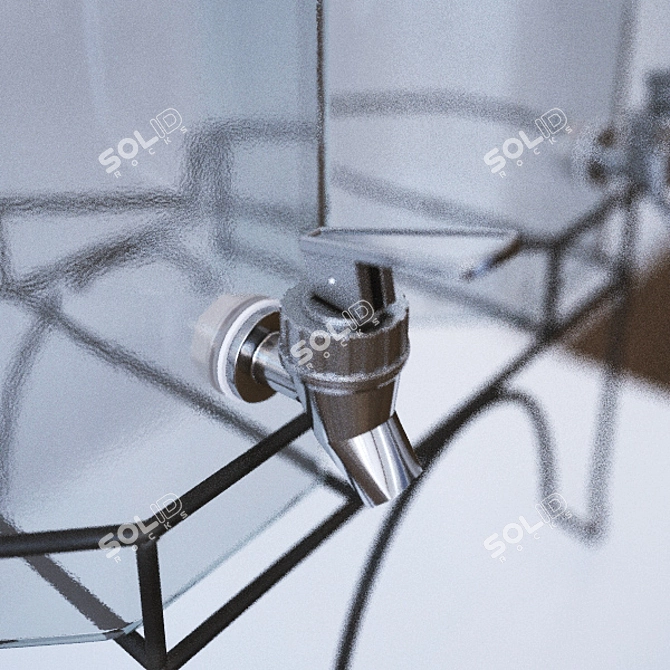 Sleek Water Dispenser with Efficient Render Options 3D model image 3