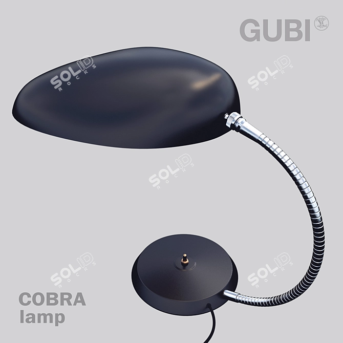 Gubi Cobra: Timeless Table Lamp 3D model image 1