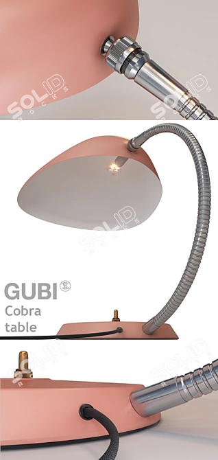 Gubi Cobra: Timeless Table Lamp 3D model image 2