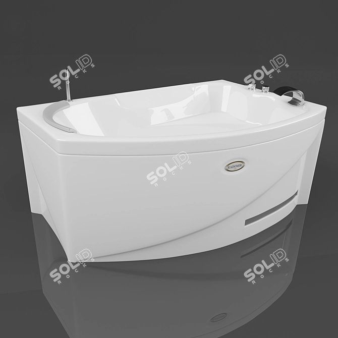 Relaxing Hydro Massage Bath 3D model image 1