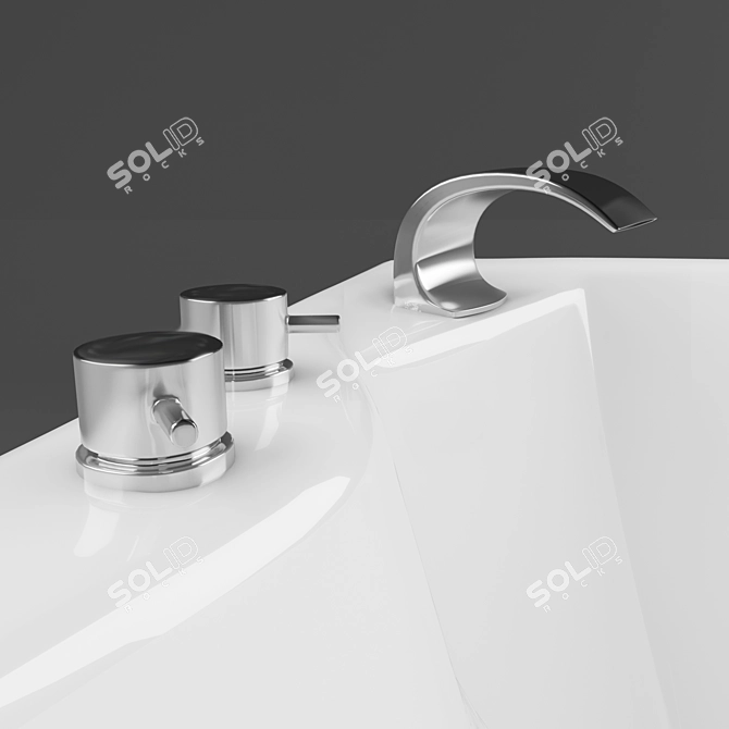 Relaxing Hydro Massage Bath 3D model image 2