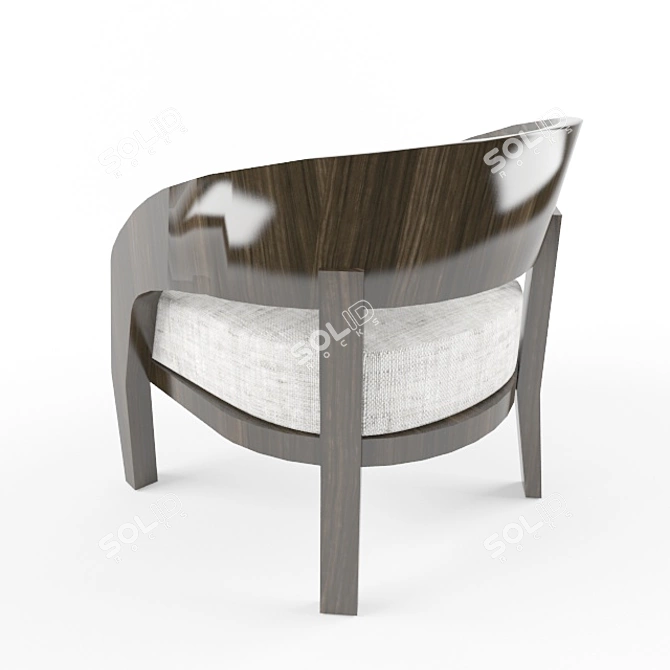 Elegant Alba Porada Armchair 3D model image 3