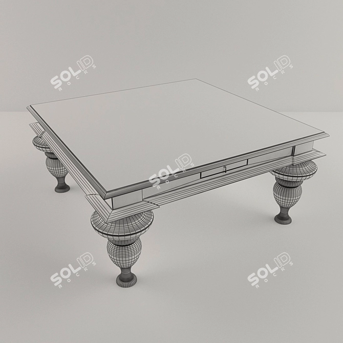 Colonial Noir Coffee Table 3D model image 2