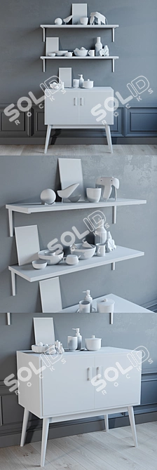 Elegant Decor Set for Stunning Interiors 3D model image 3