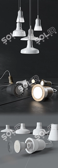 Elegant Shadows Pendant Lights 3D model image 3