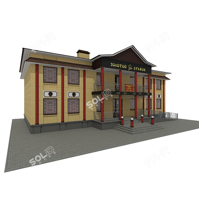 Golden Dragon Chinese Cafe 3D model image 2