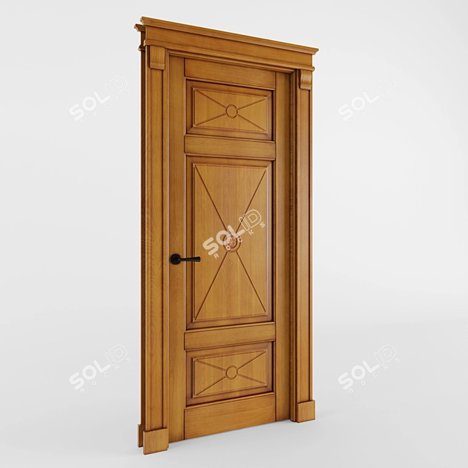Volhovets Tuscany Lite 6367: Elegant Italian-inspired Door 3D model image 1