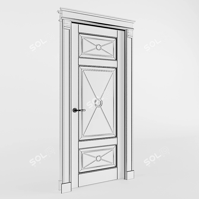 Volhovets Tuscany Lite 6367: Elegant Italian-inspired Door 3D model image 2