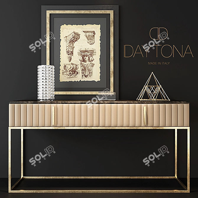 Elegant Daytona Angelina Console 3D model image 1