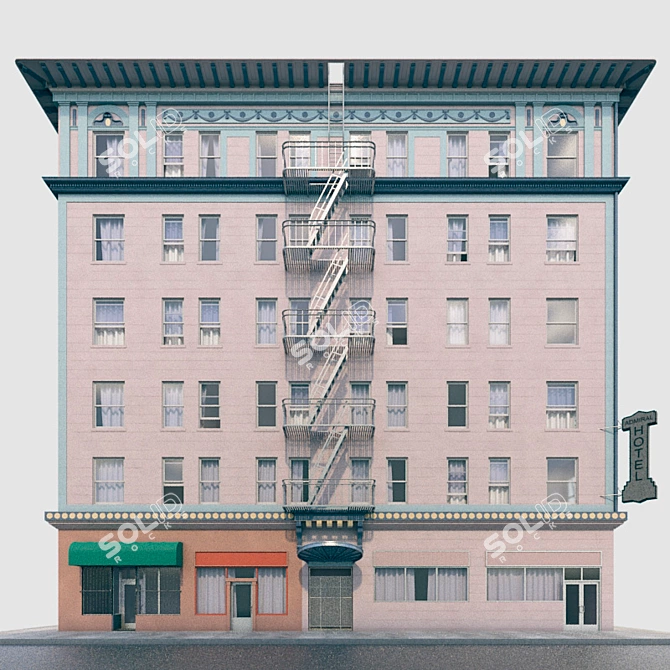 Leavenworth Corner San Francisco 3D model image 1