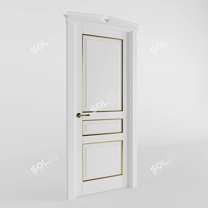 Volhovets Tuscany Plano 6305 - Italian Collection Door 3D model image 1