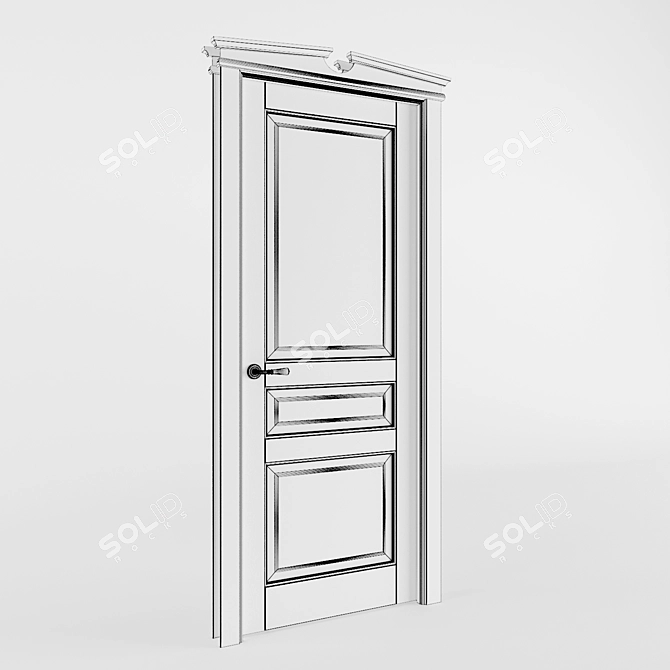 Volhovets Tuscany Plano 6305 - Italian Collection Door 3D model image 2