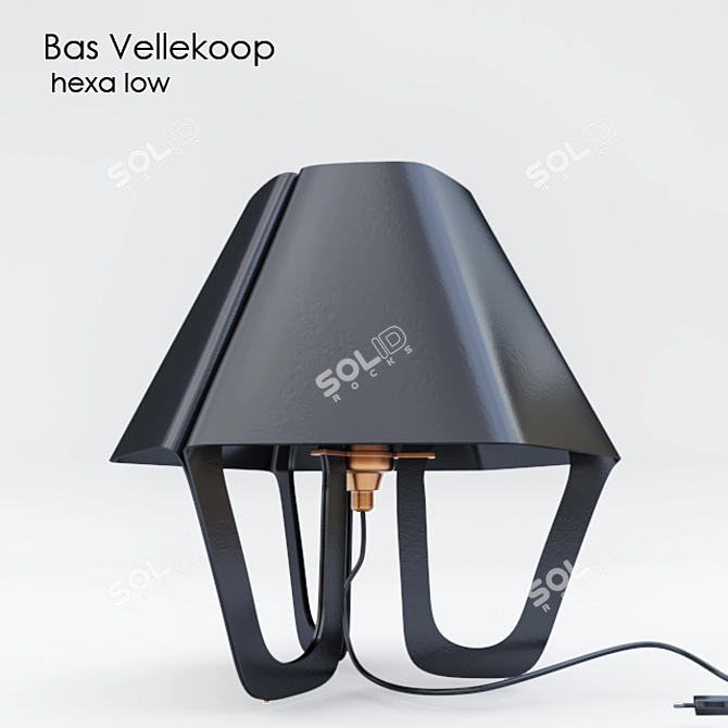 Hexa Honeycomb Table Lamp 3D model image 1