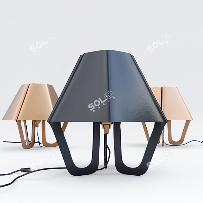 Hexa Honeycomb Table Lamp 3D model image 2