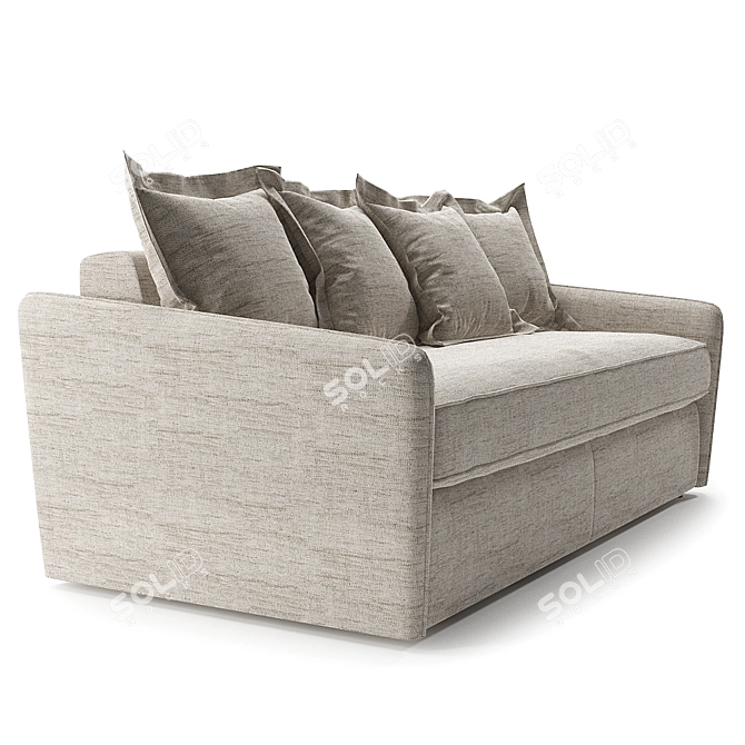 Modern Italian Sofa Bed 3D model image 2