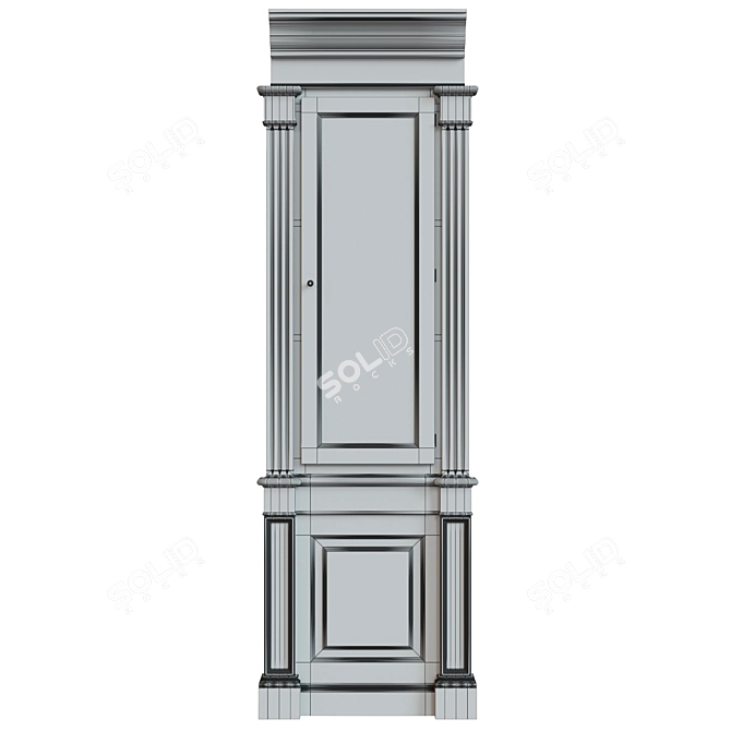 Custom Built-in Wardrobe 3D model image 3