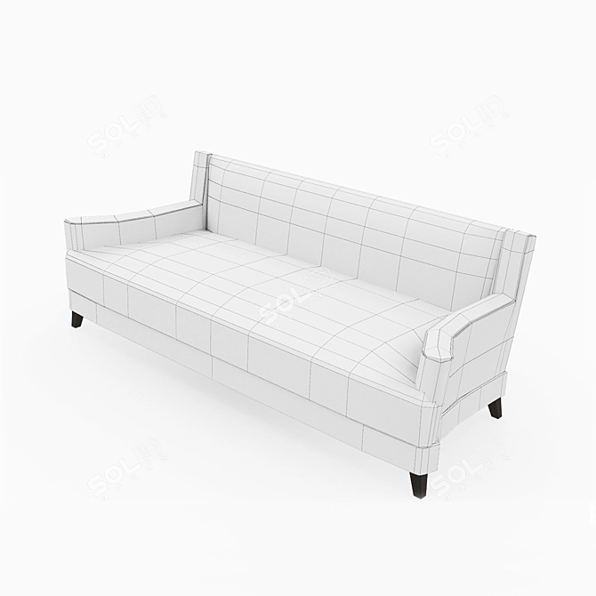 Elegant Louise Bradley Wentworth Sofa: Timeless Beauty for Your Space 3D model image 3