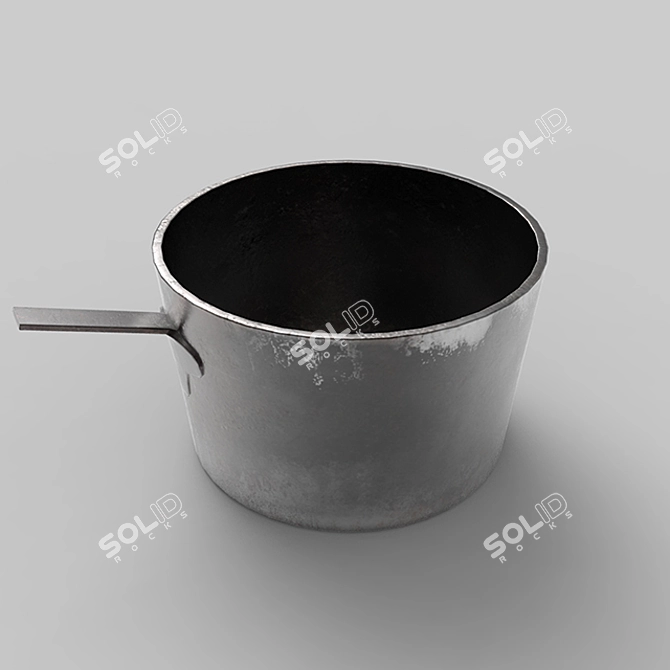 Virtual Reality Dirty Pot 3D Model 3D model image 1