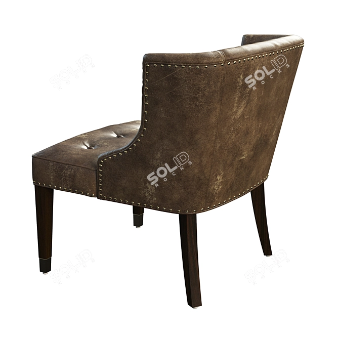 Nailhead Tufted Bennett Chair 3D model image 2