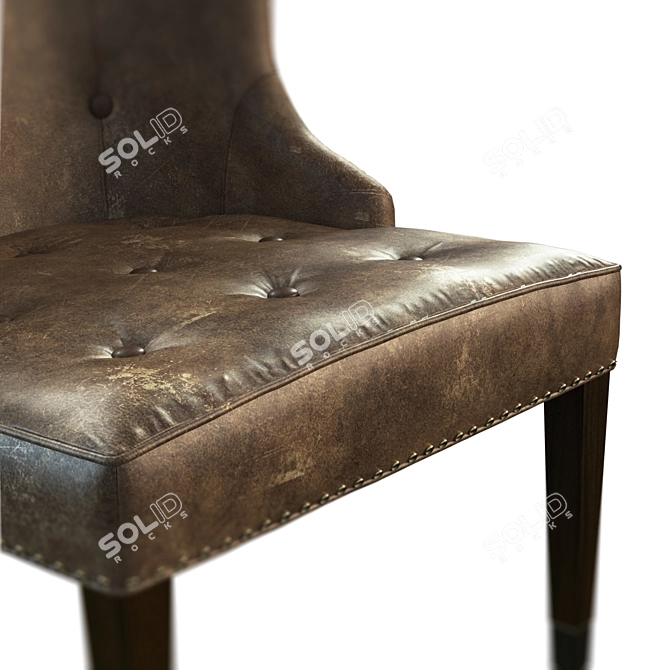 Nailhead Tufted Bennett Chair 3D model image 3