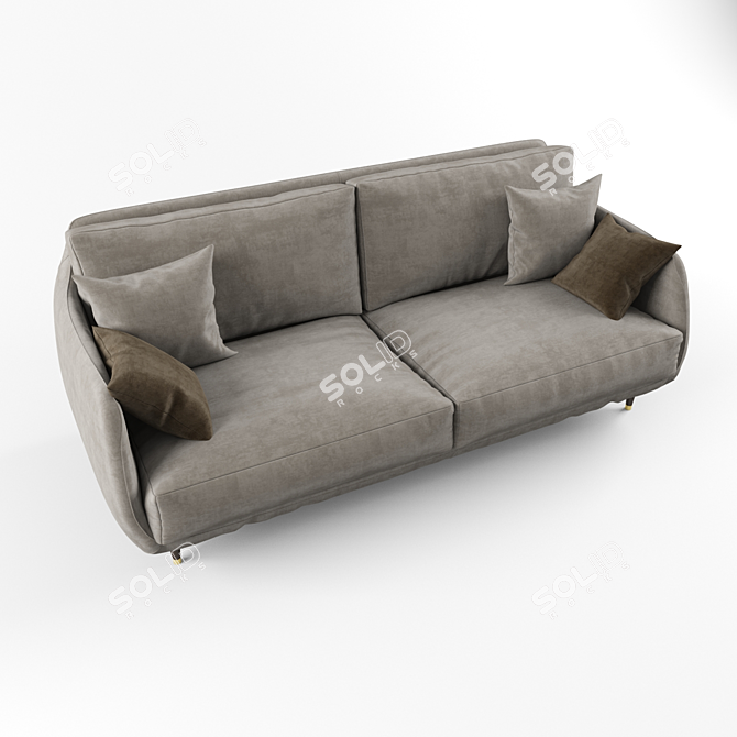 Elegant Italian Sofa: Ditre Italia Elliot 3D model image 2