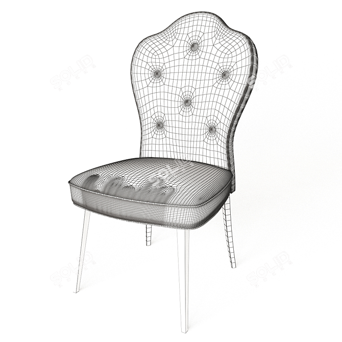 Bolton Chair: Stylish and Comfortable 3D model image 3