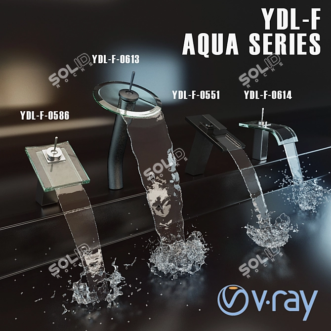 Aquatic Elegance: YDL-F Aqua Series 3D model image 1