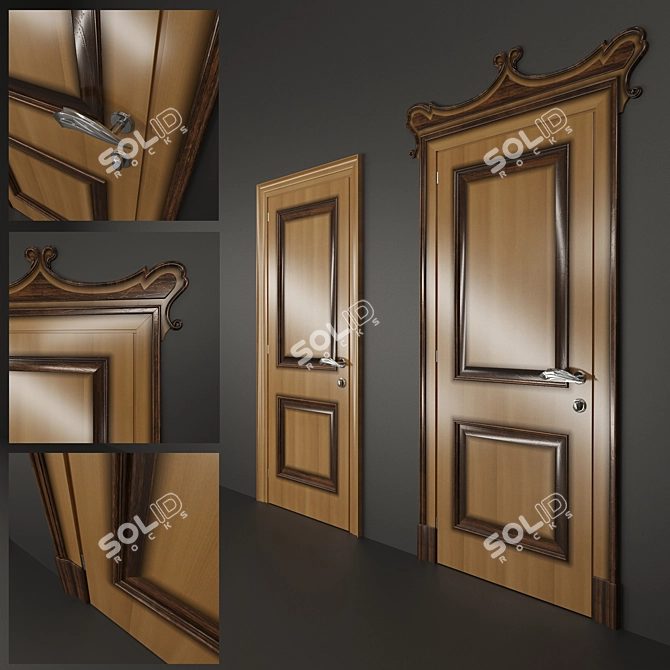 BIZZOTTO POR-25: Elegant Door 3D model image 3