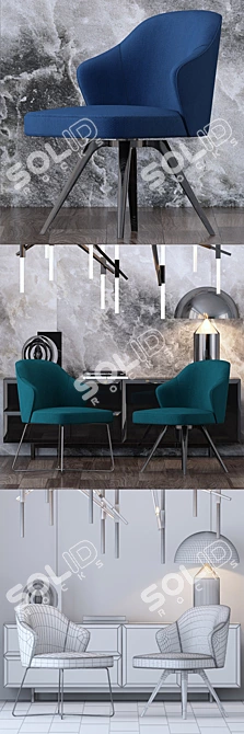 Elegant Minotti Set for Stylish Interiors 3D model image 2