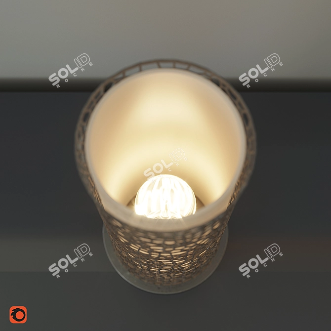 Eglo Almera Brown Table Lamp 3D model image 2