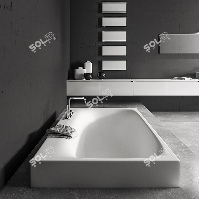 Panta Rel Bathroom Furniture Set 3D model image 2