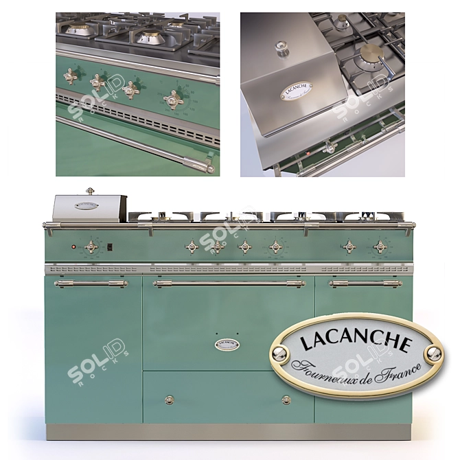 Lacanche Fontenay: The Ultimate Culinary Masterpiece 3D model image 1