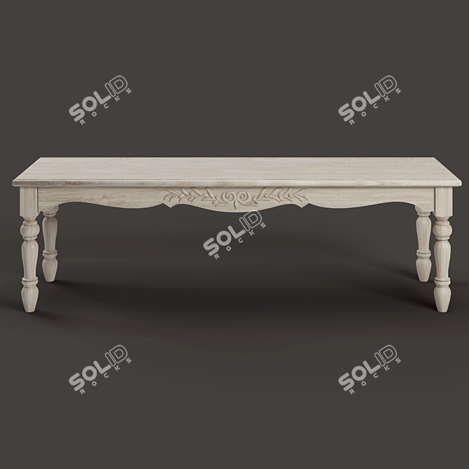 Rustic Retreat Bedside Nook 3D model image 3