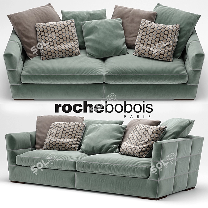 Luxurious Comfort: AVANT-PREMIERE 4-Seat Sofa 3D model image 2