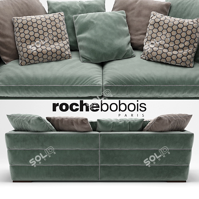 Luxurious Comfort: AVANT-PREMIERE 4-Seat Sofa 3D model image 3