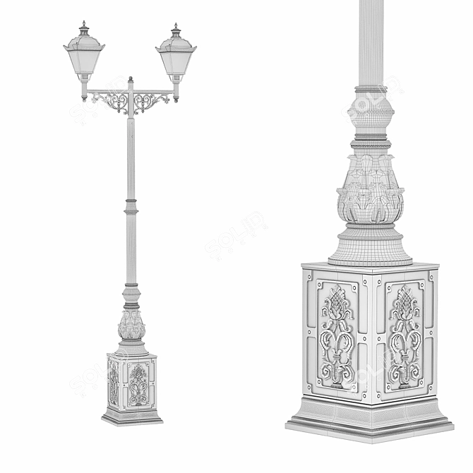 Eiffel Park Pillar 3D model image 3