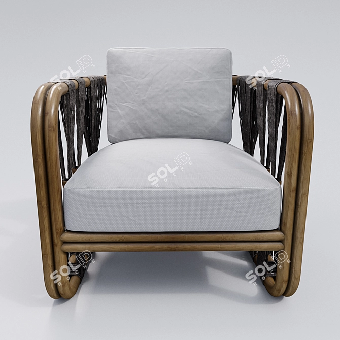 Strings Attached Lounge Chair 3D model image 2