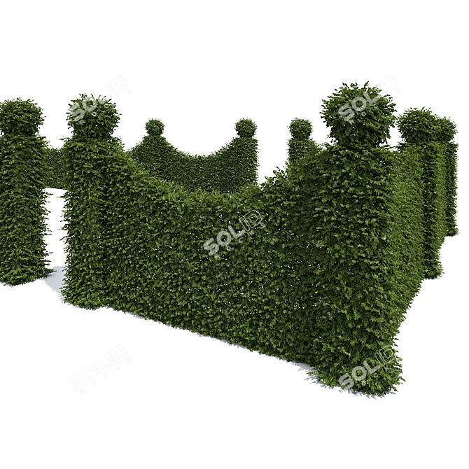 Versatile Living Fence Solution 3D model image 2