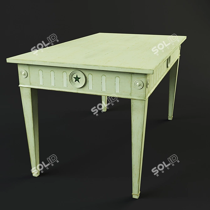 Moissonnier L XVI Square Table - Ref654 3D model image 2