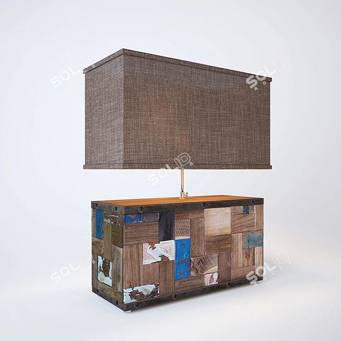 Elegant Ferum Table Lamp 3D model image 1