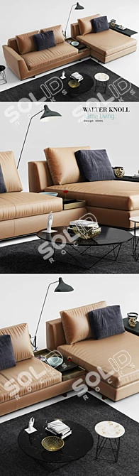 Walter Knoll Tama Living Sofa: Elegant Comfort for Your Home 3D model image 3