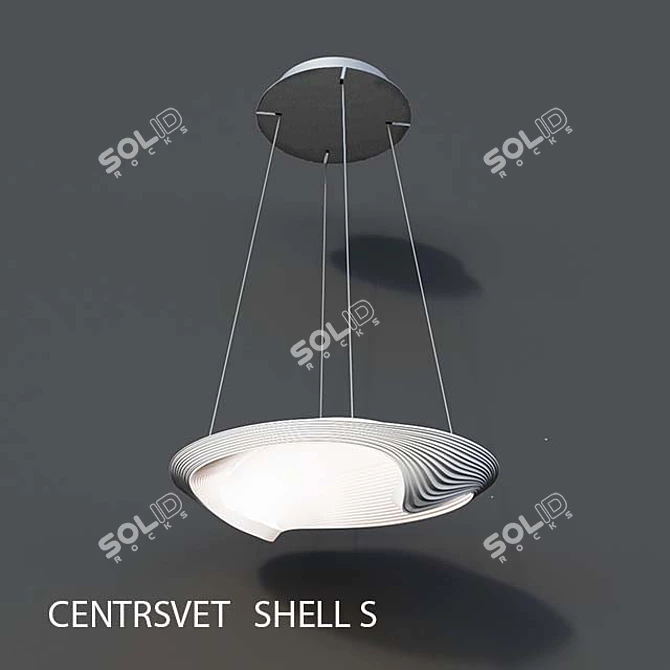 SHELL S Pendant Light 500mm 3D model image 1