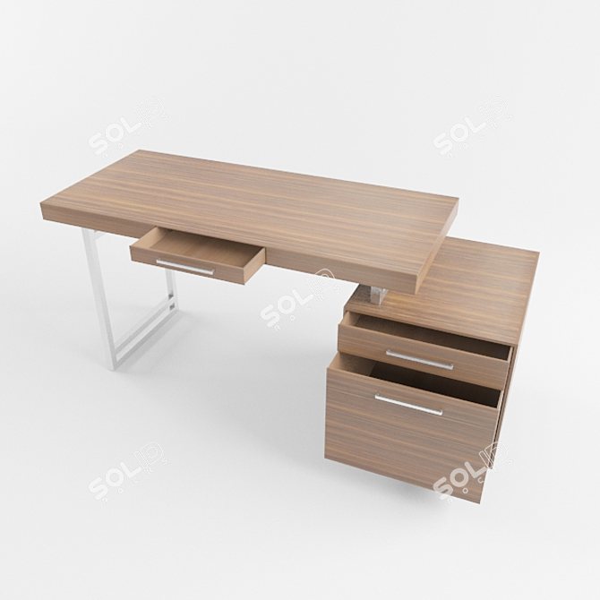 Sleek Mosaic: Modern Table 3D model image 3