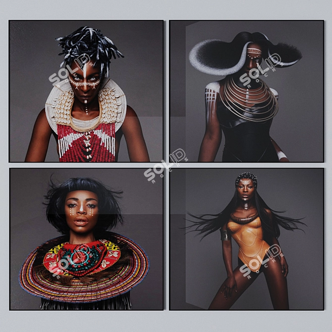  Afro Photo Collection by Luke Nugent 3D model image 1