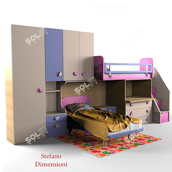 Italian Charm for Children's Spaces 3D model image 1